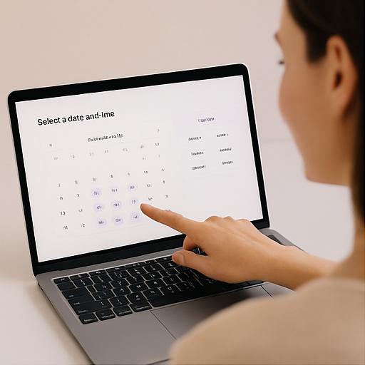 Calendário de agendamento do Cuidare